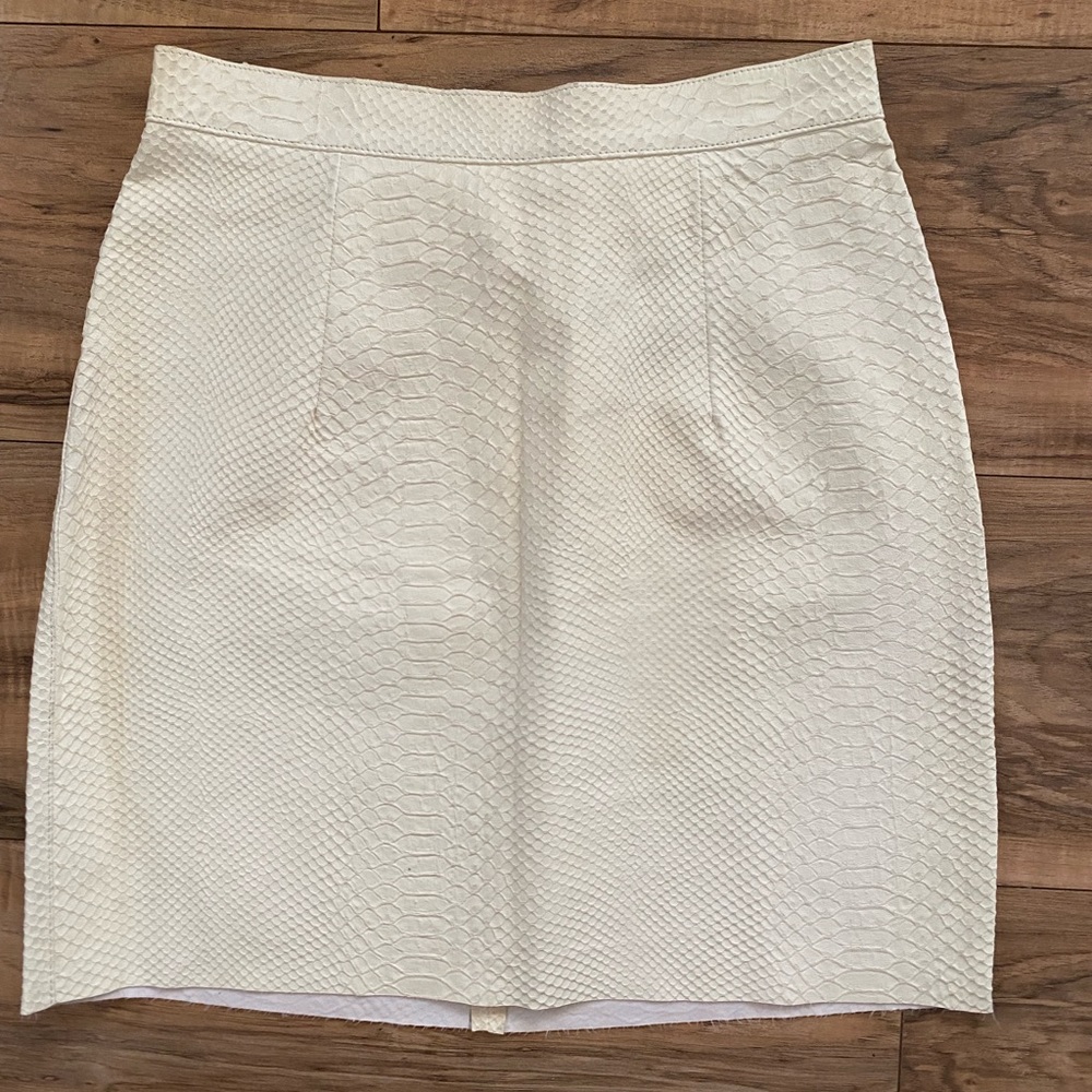 Deadstock American Apparel Vintage Lambskin Leather Skirt Size Small